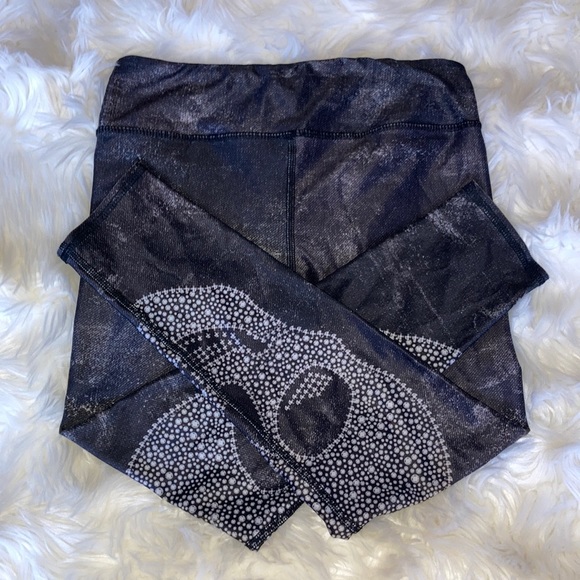 EVCR Skull 7/8 Cropped Leggings M - Picture 8 of 8